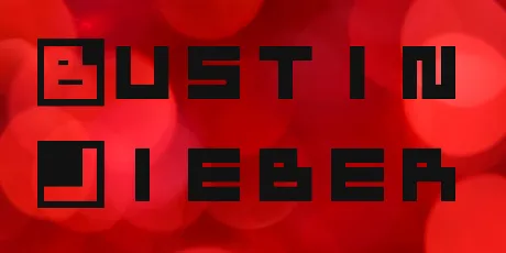 Bustin Jieber font