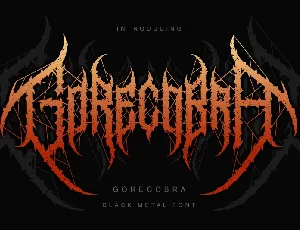 Gorecobra font