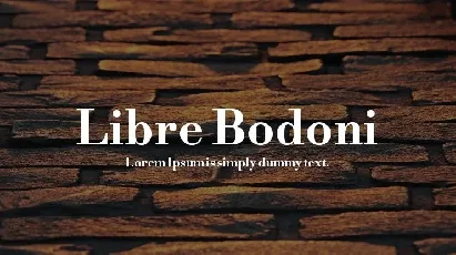 Libre Bodoni font