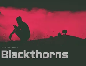 Blackthorns Â© Typeface font