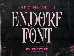 Endorf font