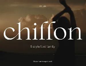 Chiffon font