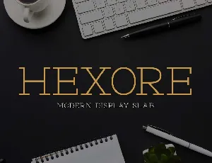 Hexore font