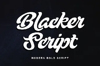 Blacker Script-Personal use font