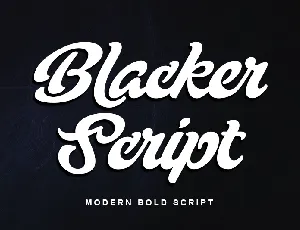 Blacker Script-Personal use font