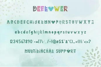 Deflower font