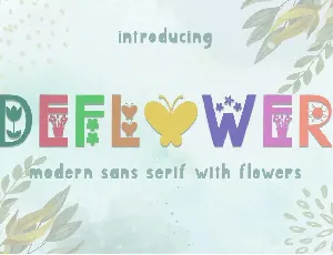 Deflower font