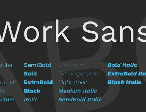 Work Sans font