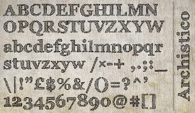 Archistico font