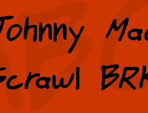 Johnny Mac Scrawl BRK font