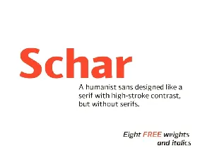 Schar Family font