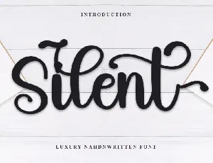 Silent Typeface font