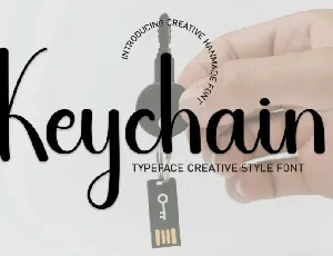 Keychain Script font