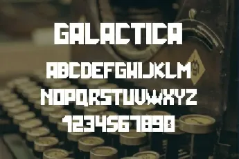 Galactica Space Grid Display font