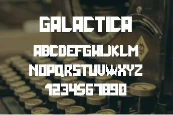 Galactica Space Grid Display font