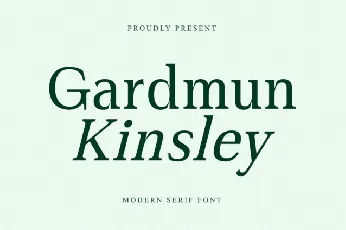 Gardmun Kinsley font