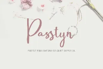 Passtyn Handwritten Duo font