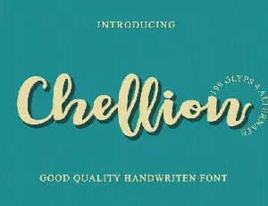 Chellion Script font