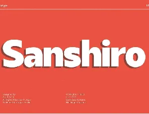 Sanshiro font