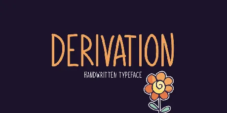 Derivation font