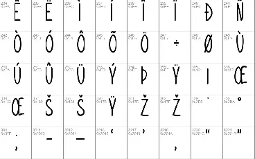 Derivation font