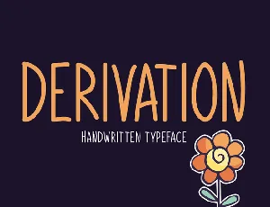 Derivation font