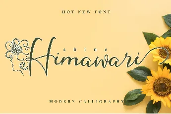 Shine Himawari font