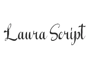 Laura Script Demo font