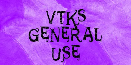 VTKS GENERAL USE font