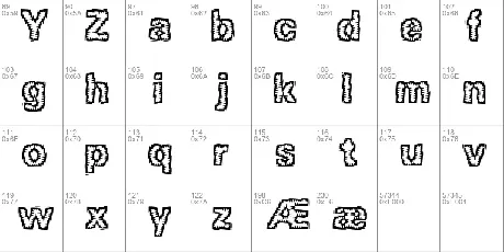 Jagged BRK font