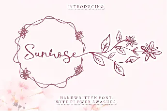 Sunrose - Personal Use font