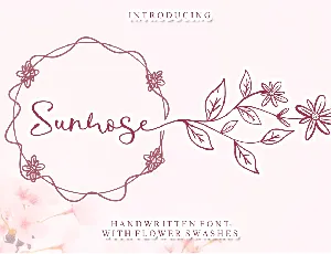 Sunrose - Personal Use font