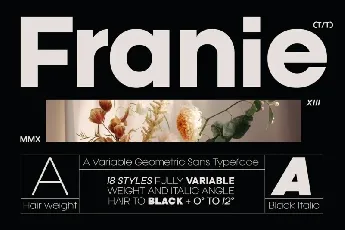 Franie Family font