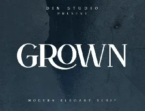 Grown font