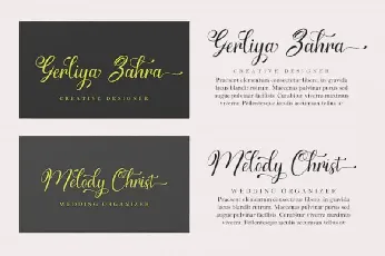 Gerliya Calligraphy font