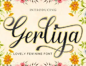 Gerliya Calligraphy font