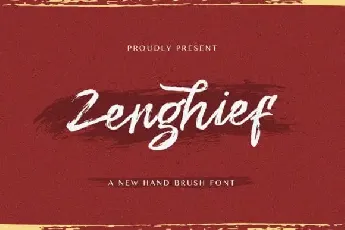 Zenghief Brush font