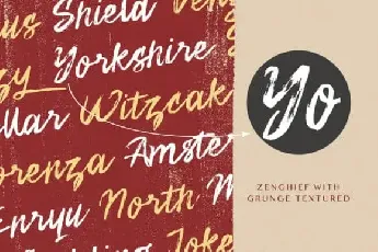 Zenghief Brush font