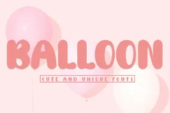 Balloon Display font