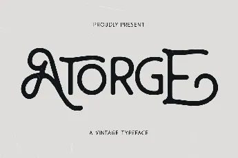 Atorge Typeface font