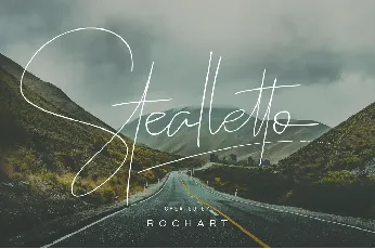 Stealletto Signature Free font