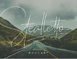 Stealletto Signature Free font