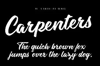 Carpenters Personal Use font