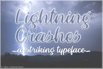 Lightning Crashes font