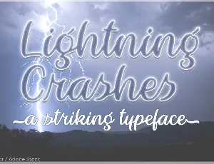 Lightning Crashes font