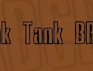 Ink Tank BRK font