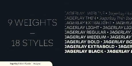 Jagerlay Family font