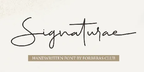 Signaturae font