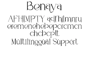 Benaya font