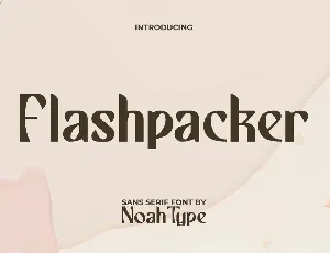 FlashpackerDemo font